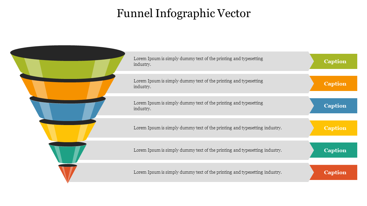 Free - Extraordinary Funnel Infographic Vector PowerPoint Slide